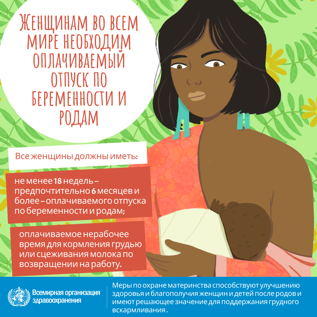 Женщинам во всем мире необходим оплачиваемый отпуск по беременности и родам